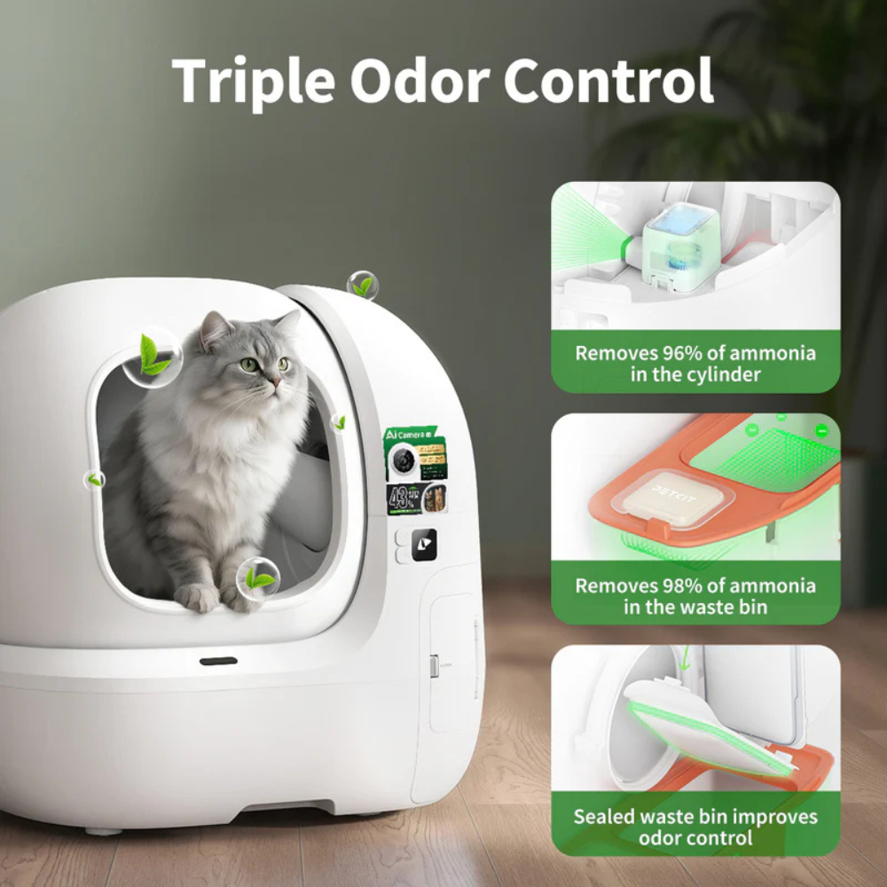 CleanSense™ AI Self-Cleaning Litter Box