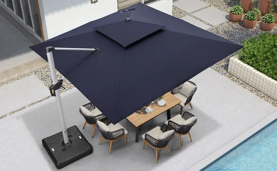 SolarGlow™ Solar-powered LED umbrella