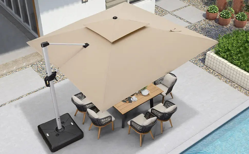 SolarGlow™ Solar-powered LED umbrella