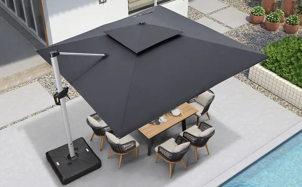 SolarGlow™ Solar-powered LED umbrella