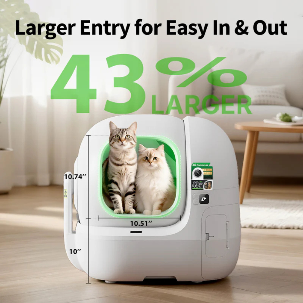 CleanSense™ AI Self-Cleaning Litter Box