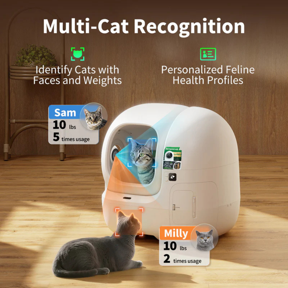 CleanSense™ AI Self-Cleaning Litter Box
