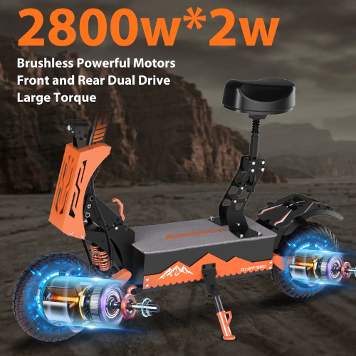 RoadBlaze™ Dual-Motor Folding Electric Scooter