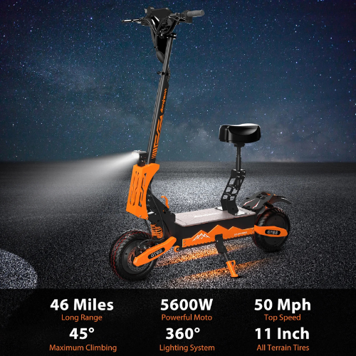 RoadBlaze™ Dual-Motor Folding Electric Scooter